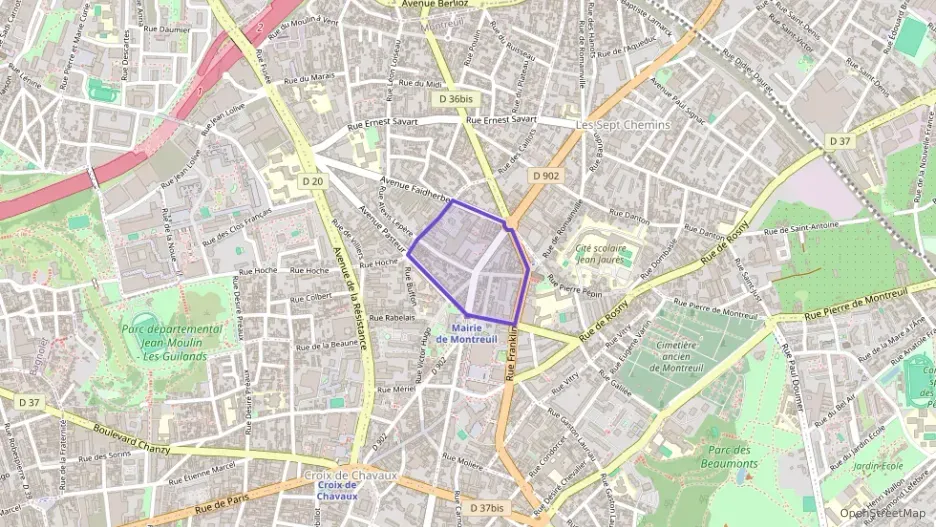 Appartement 62 m² quatre pièces à vendre à Montreuil