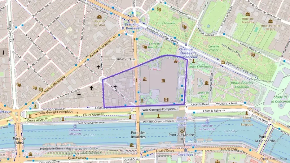 Appartement 85 m² trois pièces à vendre à Paris 8e Arrondissement