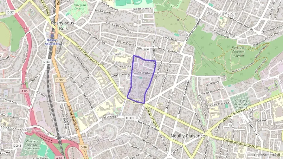 Appartement 61 m² trois pièces à vendre à Rosny-sous-Bois