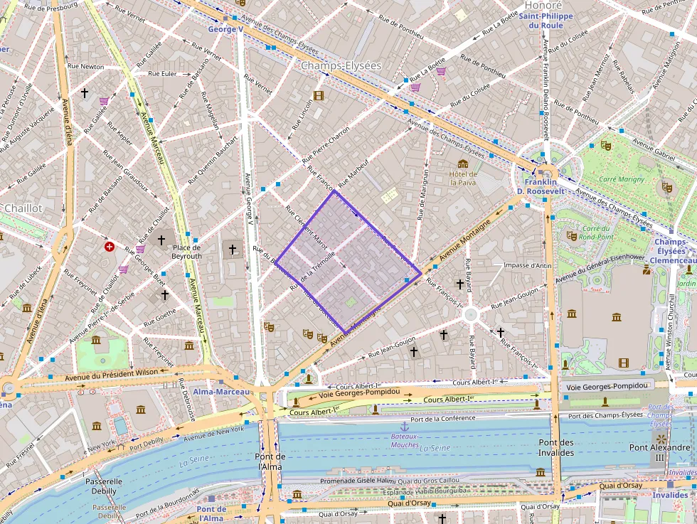 Appartement 148 m² quatre pièces à vendre à Paris 8e Arrondissement