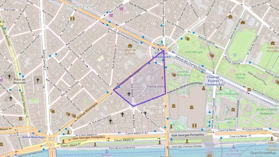 Appartement 46 m² trois pièces à vendre à Paris 8e Arrondissement
