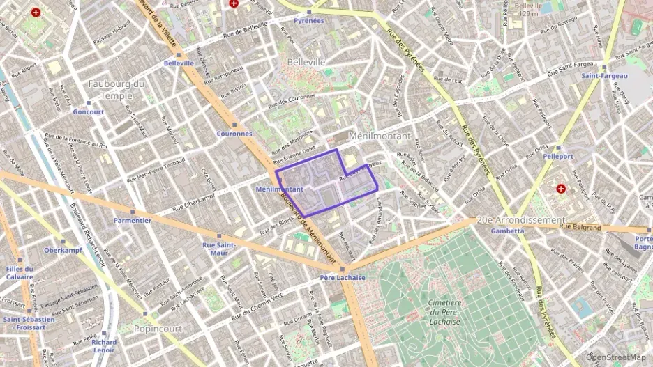 Appartement 45 m² deux pieces à vendre à Paris 20e Arrondissement