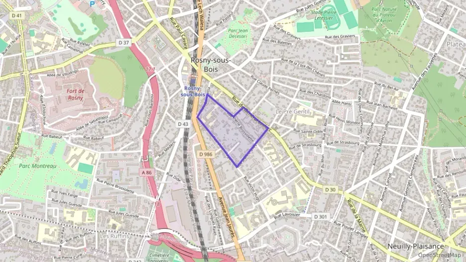 Appartement 47 m² deux pieces à vendre à Rosny-sous-Bois Appartement 47 m² deux pieces à vendre à Rosny-sous-Bois