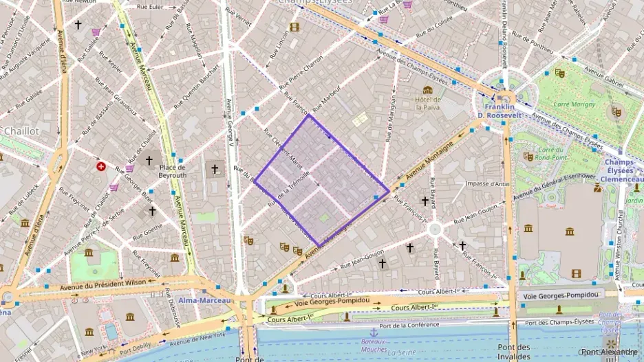 Appartement 138 m² cinq pièces à vendre à Paris 8e Arrondissement