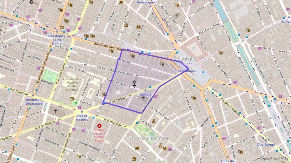 Appartement 46 m² deux pieces à vendre à Paris 3e Arrondissement