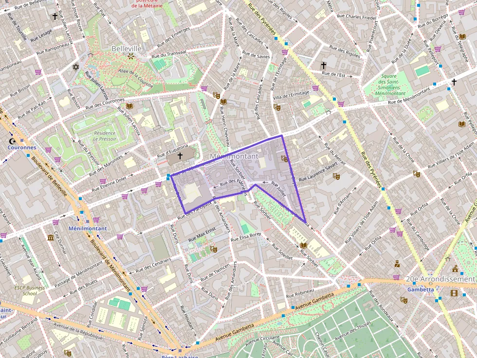 Appartement 28 m² une piece à vendre à Paris 20e Arrondissement