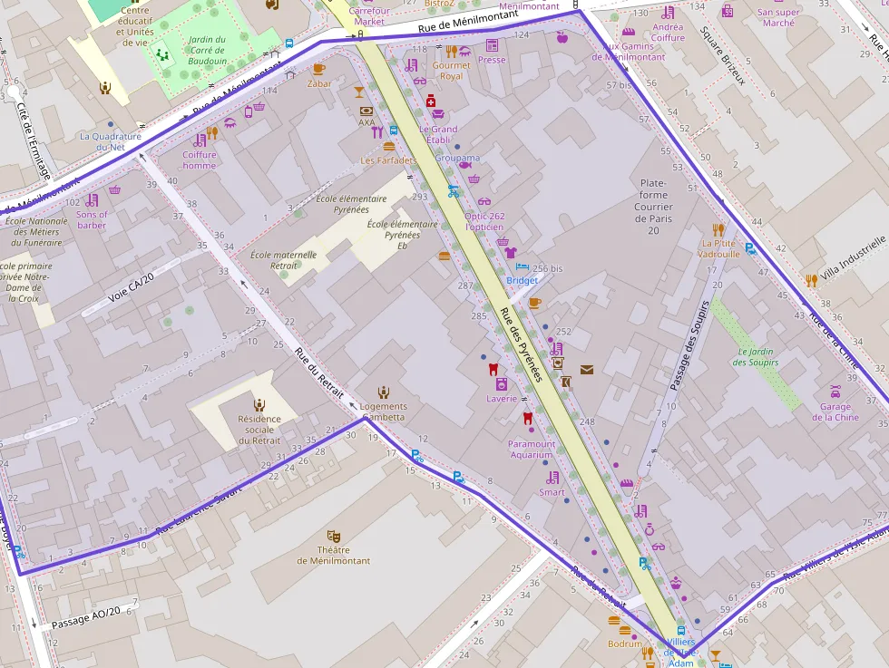 Appartement 40 m² deux pieces à vendre à Paris 20e Arrondissement