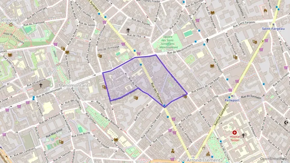 Appartement 57 m² trois pièces à vendre à Paris 20e Arrondissement