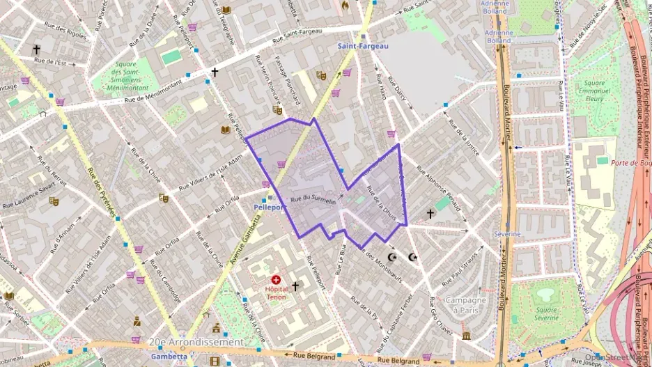 Appartement 53 m² deux pieces à vendre à Paris 20e Arrondissement