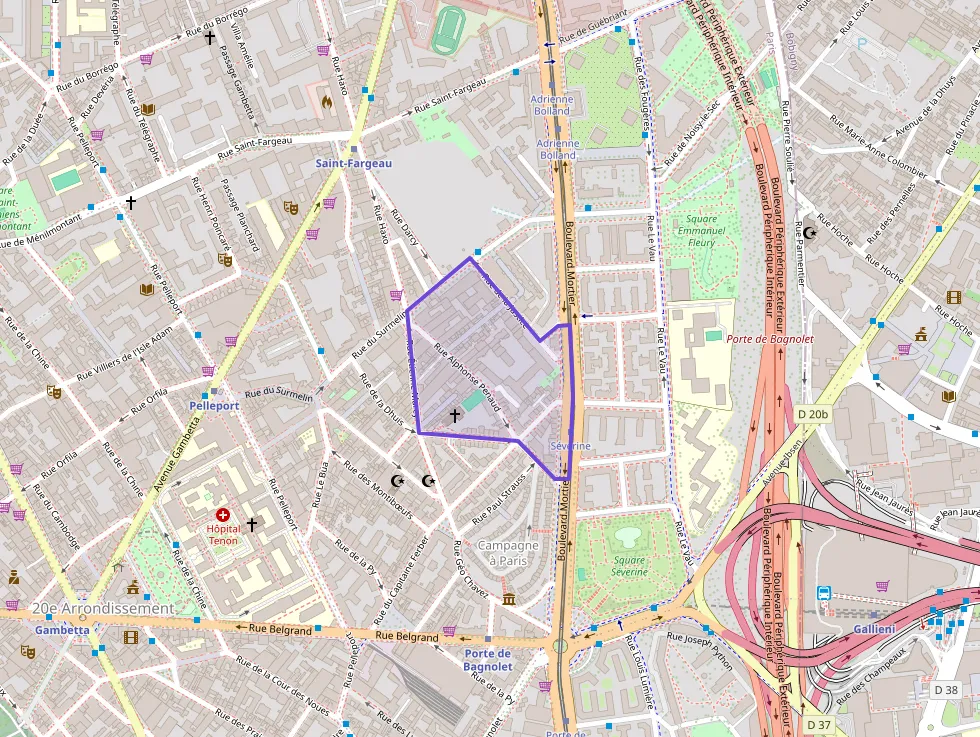 Appartement 45 m² deux pieces à vendre à Paris 20e Arrondissement