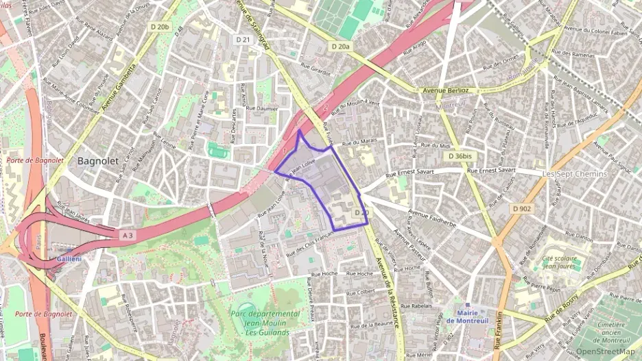 Appartement 39 m² deux pieces à vendre à Montreuil