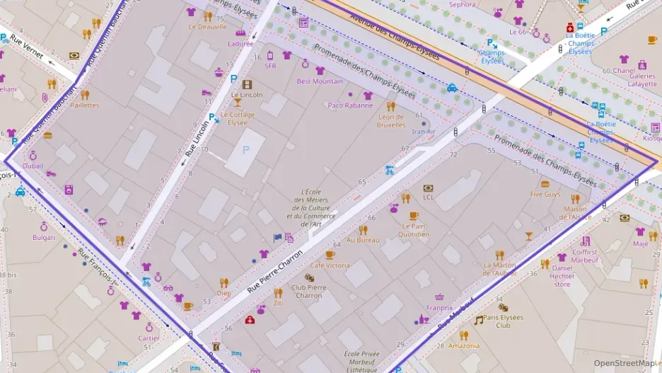 Appartement 60 m² trois pièces à vendre à Paris 8e Arrondissement