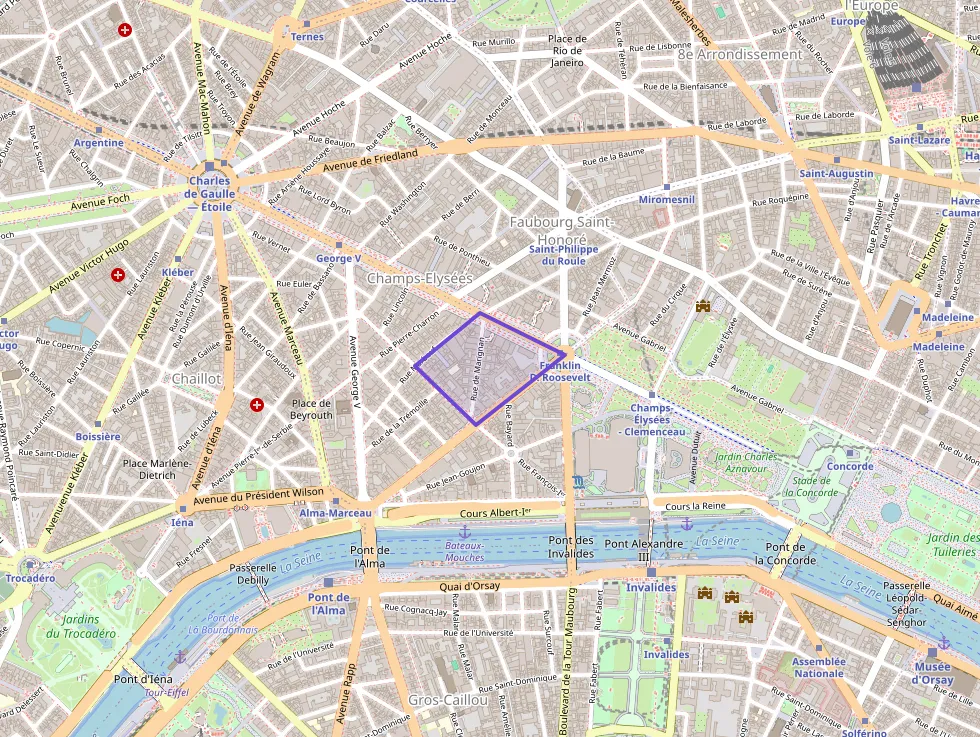 Appartement 40 m² deux pieces à vendre à Paris 8e Arrondissement