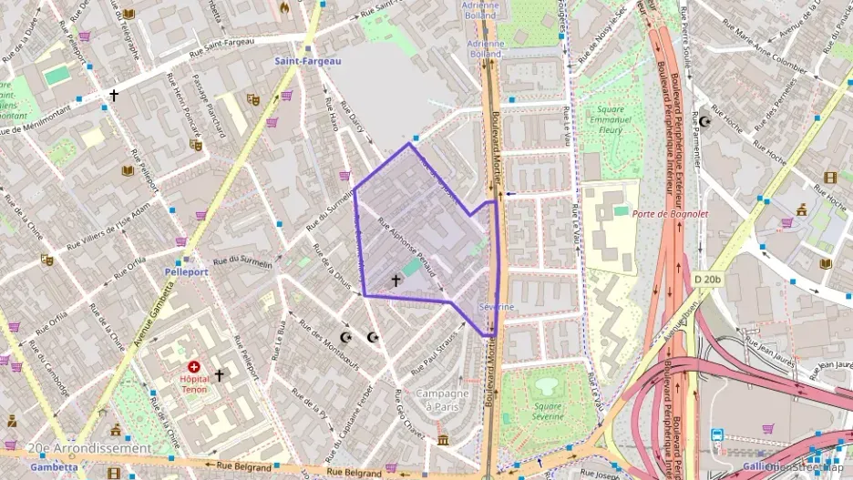 Appartement 47 m² deux pieces à vendre à Paris 20e Arrondissement