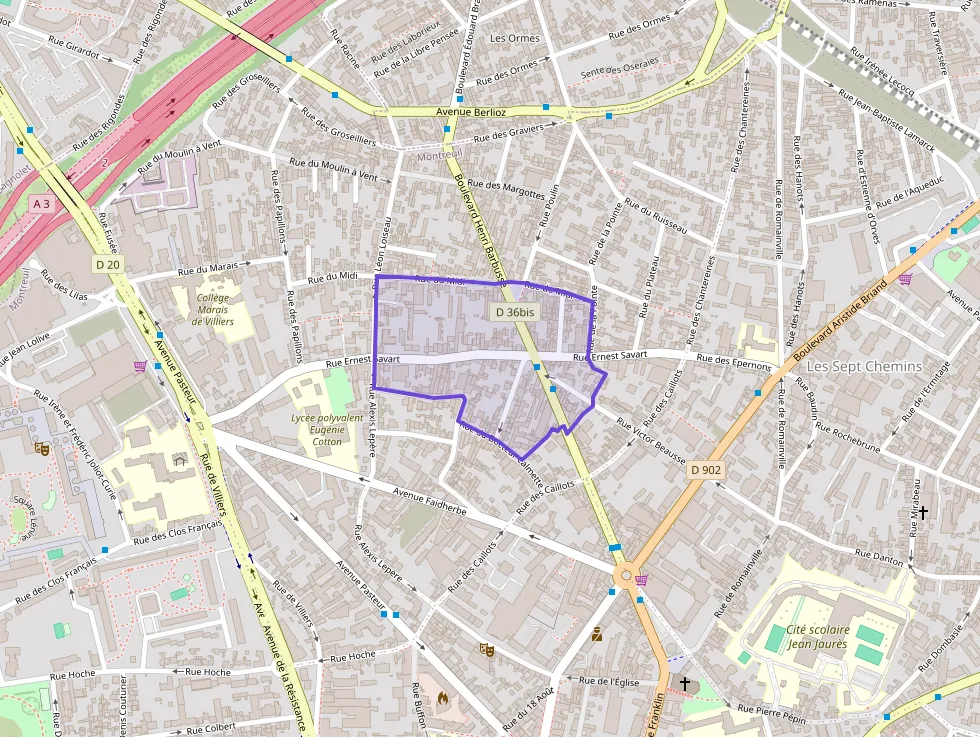 Appartement 43 m² trois pièces à vendre à Montreuil