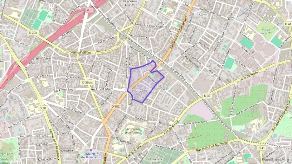 Appartement 54 m² deux pieces à vendre à Montreuil