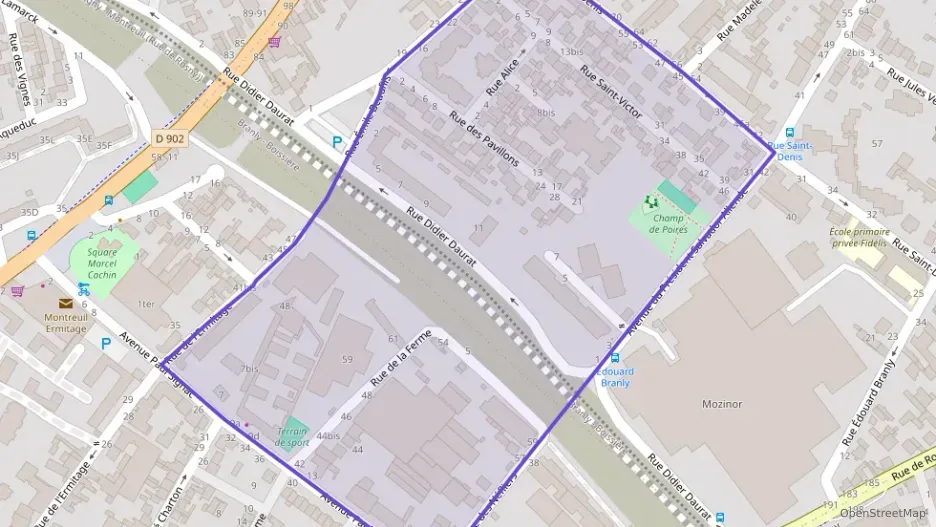 Appartement 44 m² deux pieces à vendre à Montreuil