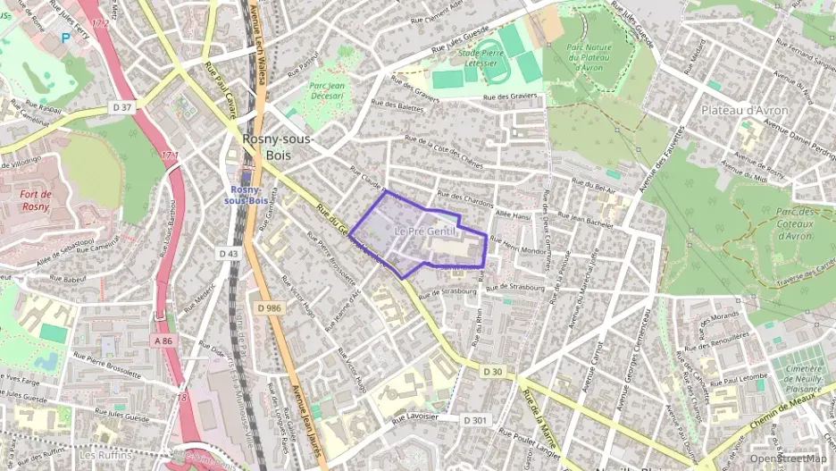 Appartement 45 m² deux pieces à vendre à Rosny-sous-Bois
