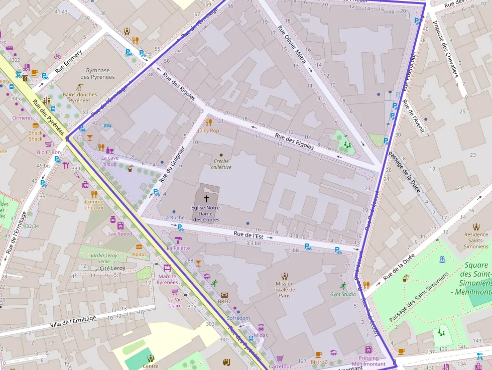 Appartement 52 m² deux pieces à vendre à Paris 20e Arrondissement