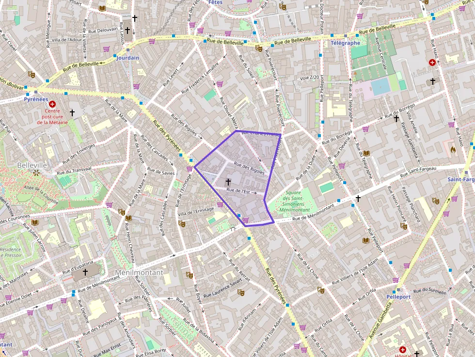 Appartement 52 m² deux pieces à vendre à Paris 20e Arrondissement