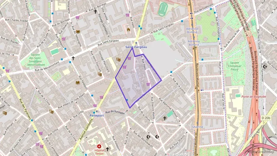 Appartement 37 m² deux pieces à vendre à Paris 20e Arrondissement