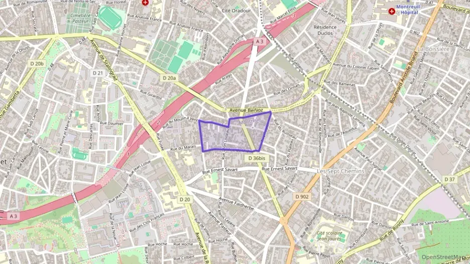 Appartement 42 m² deux pieces à vendre à Montreuil