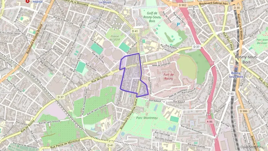 Appartement 55 m² deux pieces à vendre à Montreuil