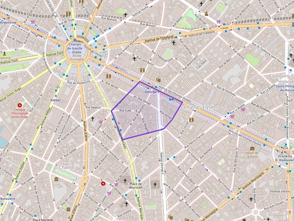 Appartement 78 m² trois pièces à vendre à Paris 8e Arrondissement