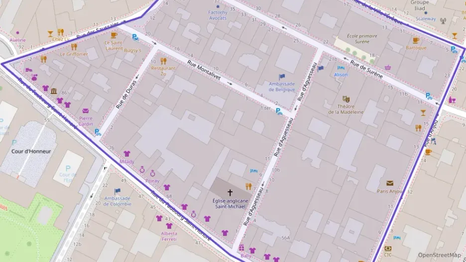 Appartement 78 m² quatre pièces à vendre à Paris 8e Arrondissement