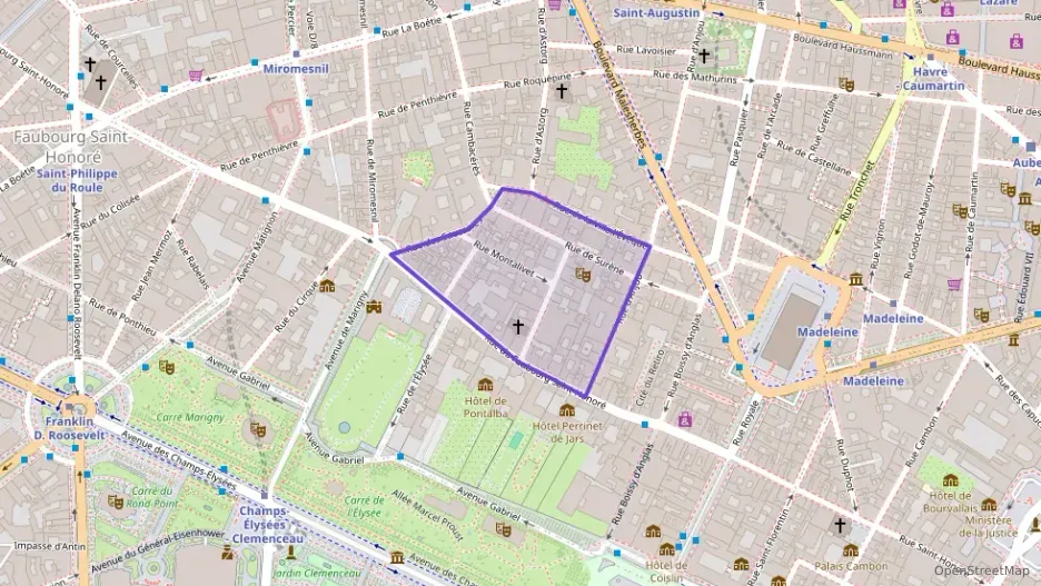 Appartement 78 m² quatre pièces à vendre à Paris 8e Arrondissement