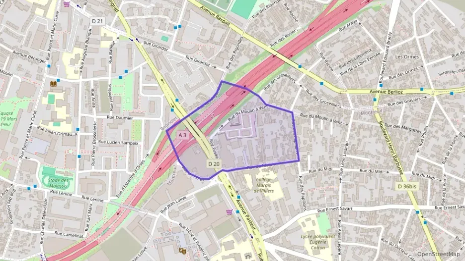 Appartement 39 m² deux pieces à vendre à Montreuil