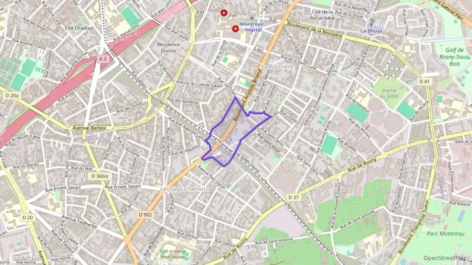 Appartement 60 m² trois pièces à vendre à Montreuil