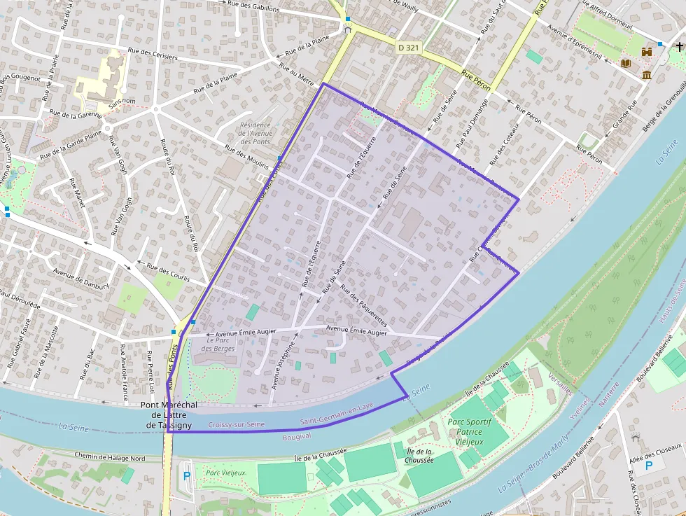 Appartement 50 m² deux pieces à vendre à Croissy-sur-Seine