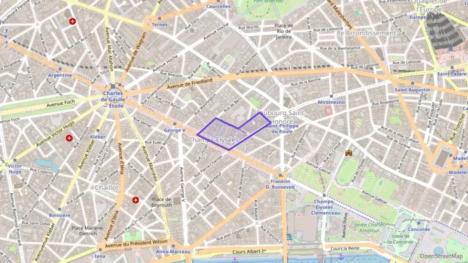 Appartement 68 m² une piece à vendre à Paris 8e Arrondissement