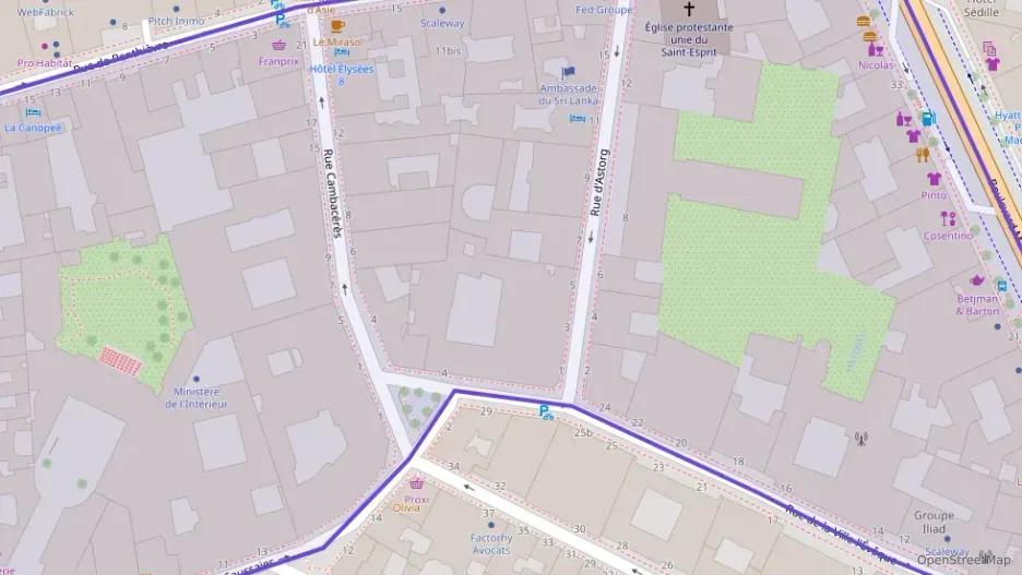 Appartement 89 m² deux pieces à vendre à Paris 8e Arrondissement