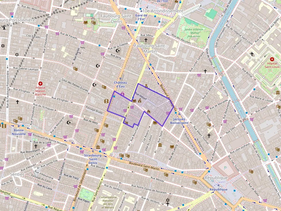 Appartement 45 m² deux pieces à vendre à Paris 10e Arrondissement