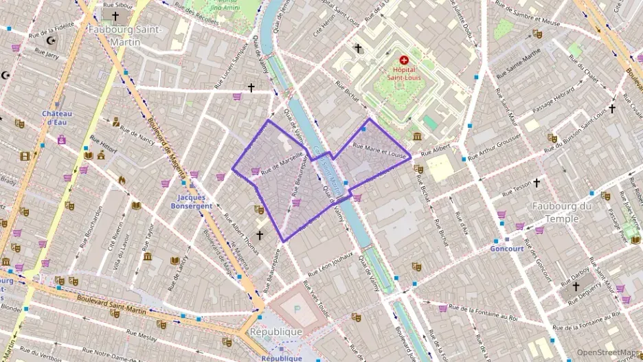 Appartement 40 m² deux pieces à vendre à Paris 10e Arrondissement