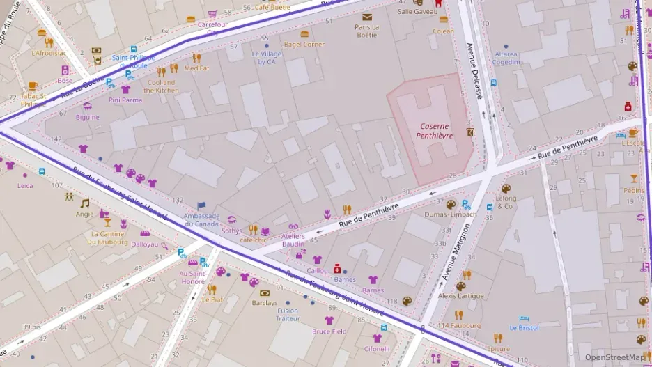 Appartement 68 m² deux pieces à vendre à Paris 8e Arrondissement