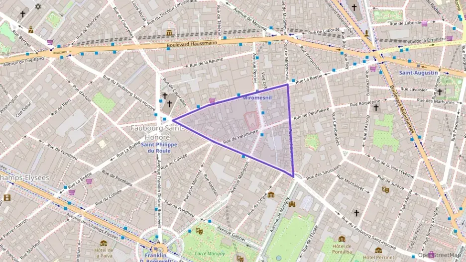 Appartement 68 m² deux pieces à vendre à Paris 8e Arrondissement