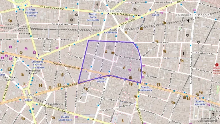 Appartement 72 m² trois pièces à vendre à Paris 9e Arrondissement