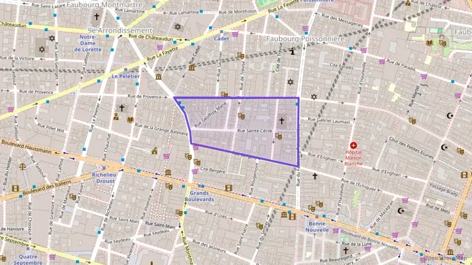 Appartement 45 m² trois pièces à vendre à Paris 9e Arrondissement