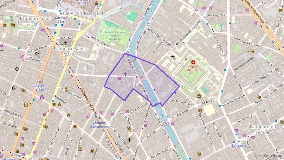 Appartement 49 m² deux pieces à vendre à Paris 10e Arrondissement