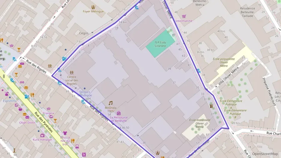 Appartement 50 m² deux pieces à vendre à Paris 20e Arrondissement