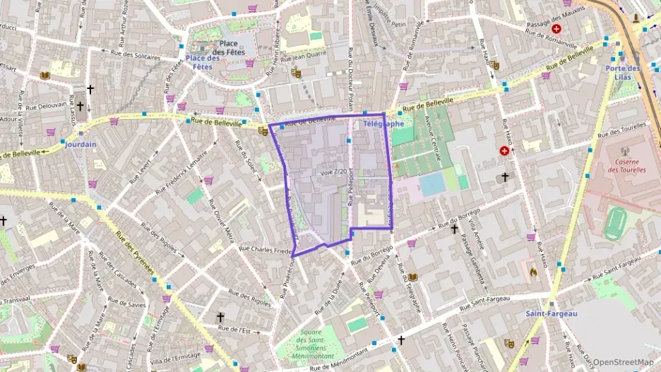 Appartement 63 m² deux pieces à vendre à Paris 20e Arrondissement
