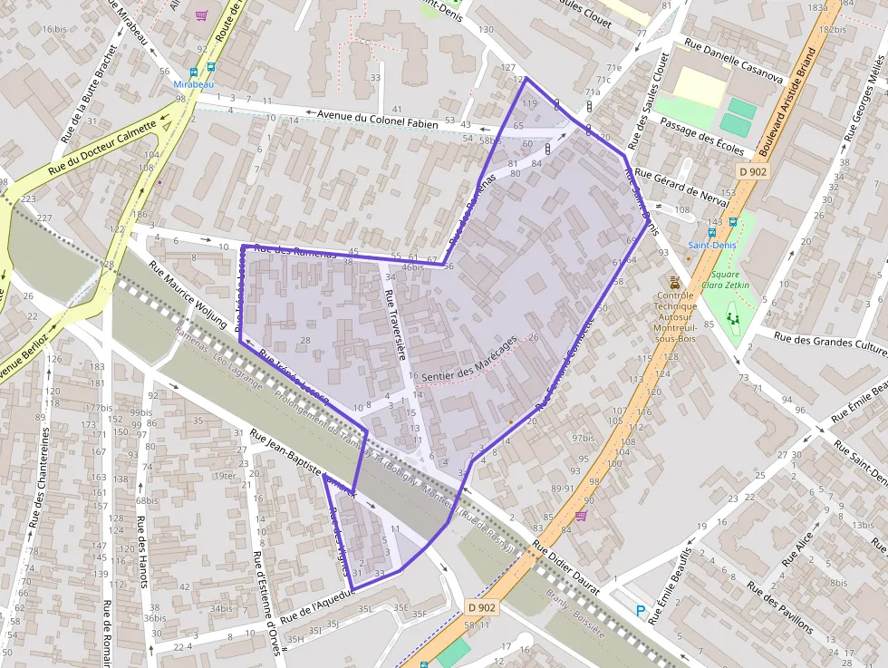 Appartement 90 m² quatre pièces à vendre à Montreuil