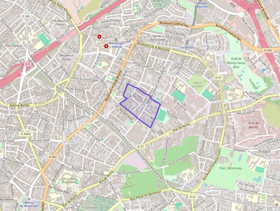 Appartement 54 m² trois pièces à vendre à Montreuil