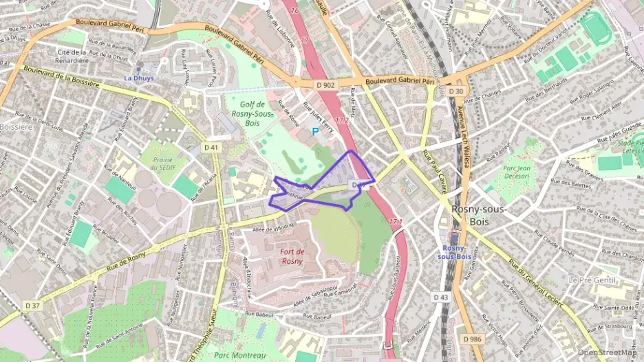 Appartement 53 m² trois pièces à vendre à Rosny-sous-Bois