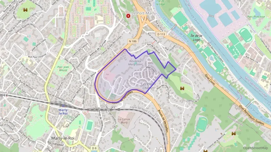 Appartement 82 m² quatre pièces à vendre à Le Port-Marly