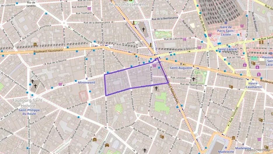 Appartement 85 m² trois pièces à vendre à Paris 8e Arrondissement