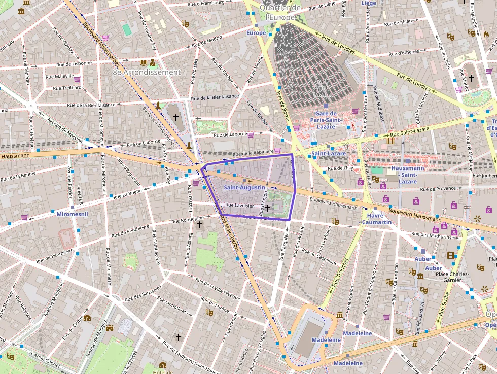 Appartement 34 m² une piece à vendre à Paris 8e Arrondissement